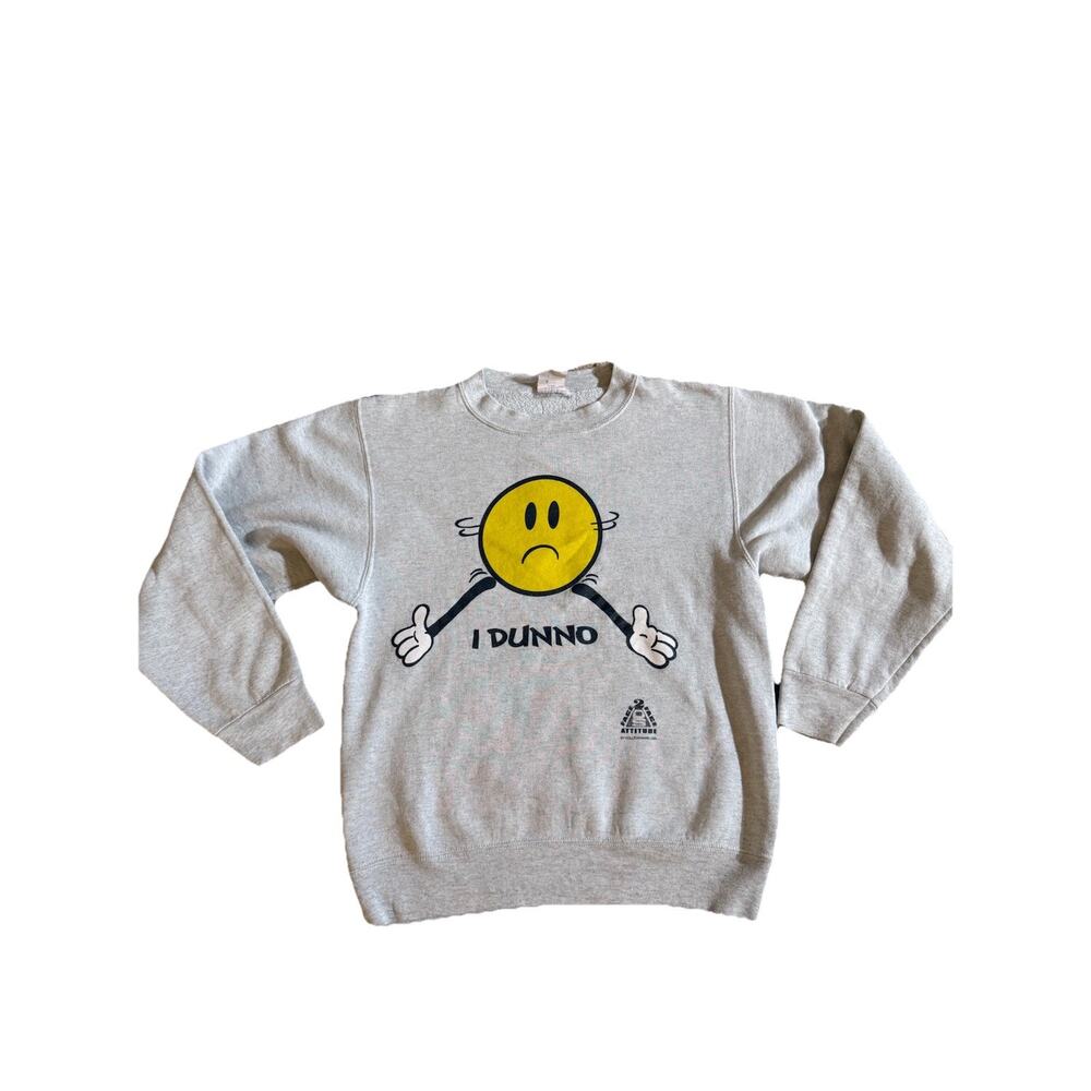 Vintage 90s I Dunno, Face 2 Face Attitude Vtg Crewneck Sweatshirt Fun Smile Smal